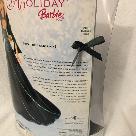 2004 Special Edition Holiday Barbie (Green) - Picture 6 of 7